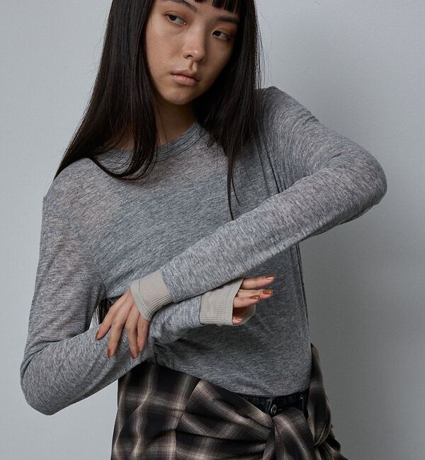 NOMINE「ダブルスリーブ シアー ロンT」|Tシャツ・カットソー|