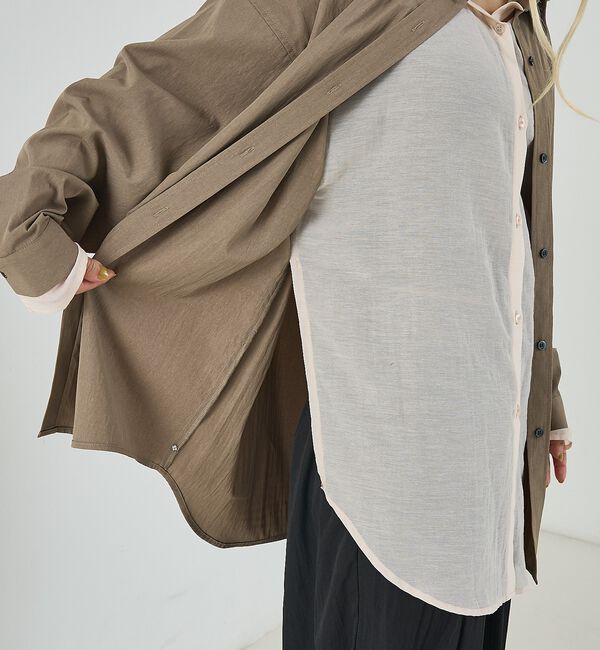 NOMINE「レイヤード シャツ」|シャツ・ブラウス|