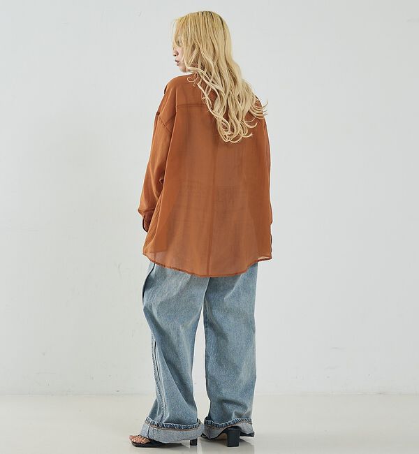 NOMINE「オーバーサイズ シアーシャツ【予約】」|シャツ・ブラウス|