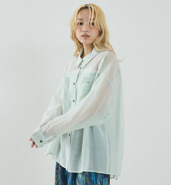 NOMINE「オーバーサイズ シアーシャツ【予約】」|シャツ・ブラウス|