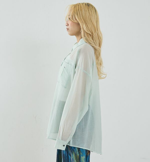 NOMINE「オーバーサイズ シアーシャツ【予約】」|シャツ・ブラウス|