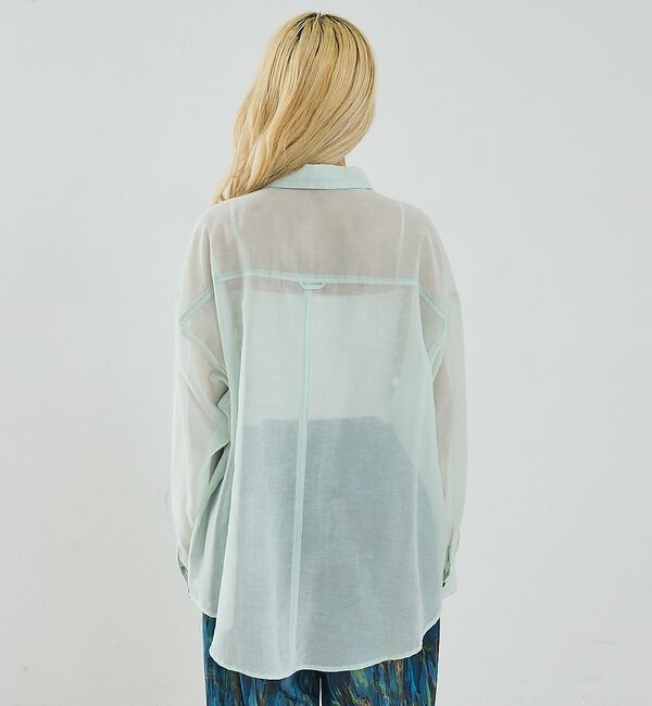 NOMINE「オーバーサイズ シアーシャツ【予約】」|シャツ・ブラウス|