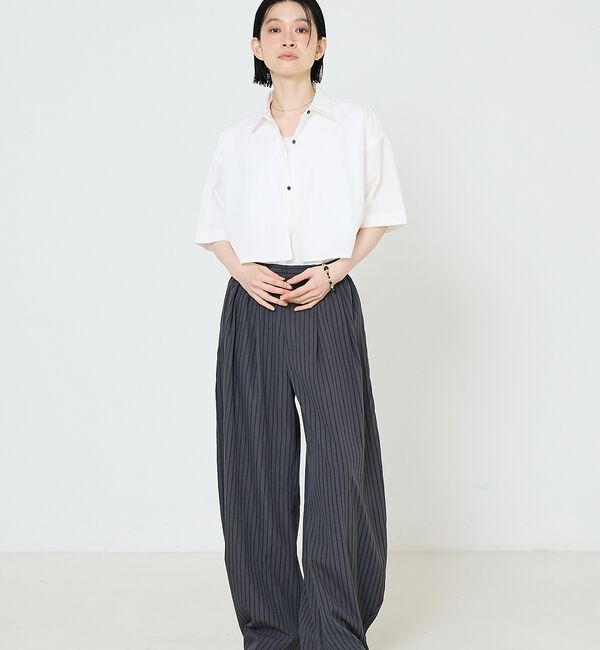 NOMINE「ロングヨーク ハーフスリーブ/半袖 シャツ【予約】」|シャツ・ブラウス|