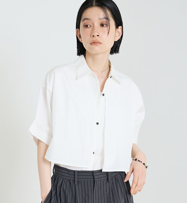 NOMINE「ロングヨーク ハーフスリーブ/半袖 シャツ【予約】」|シャツ・ブラウス|