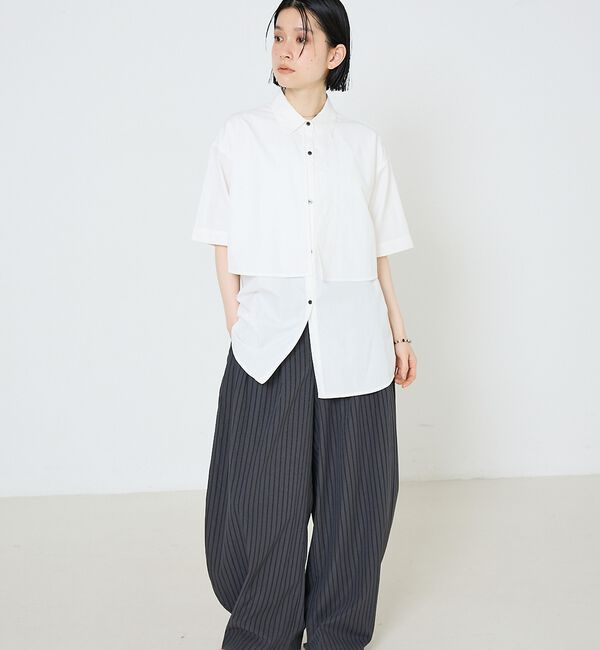 NOMINE「ロングヨーク ハーフスリーブ/半袖 シャツ【予約】」|シャツ・ブラウス|