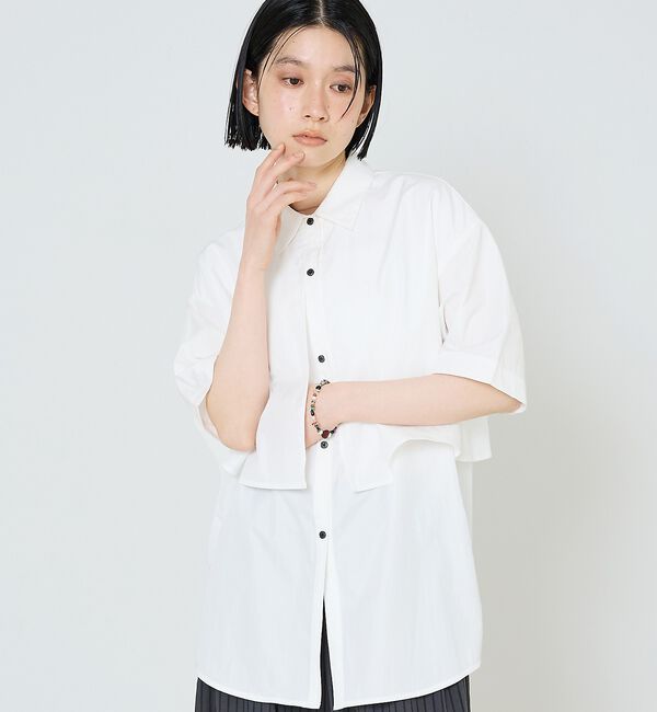 NOMINE「ロングヨーク ハーフスリーブ/半袖 シャツ【予約】」|シャツ・ブラウス|