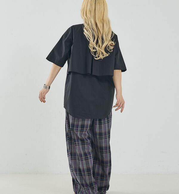 NOMINE「ロングヨーク ハーフスリーブ/半袖 シャツ【予約】」|シャツ・ブラウス|