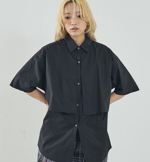 NOMINE「ロングヨーク ハーフスリーブ/半袖 シャツ【予約】」|シャツ・ブラウス|