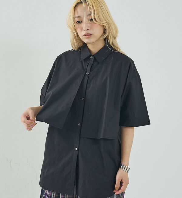 NOMINE「ロングヨーク ハーフスリーブ/半袖 シャツ【予約】」|シャツ・ブラウス|