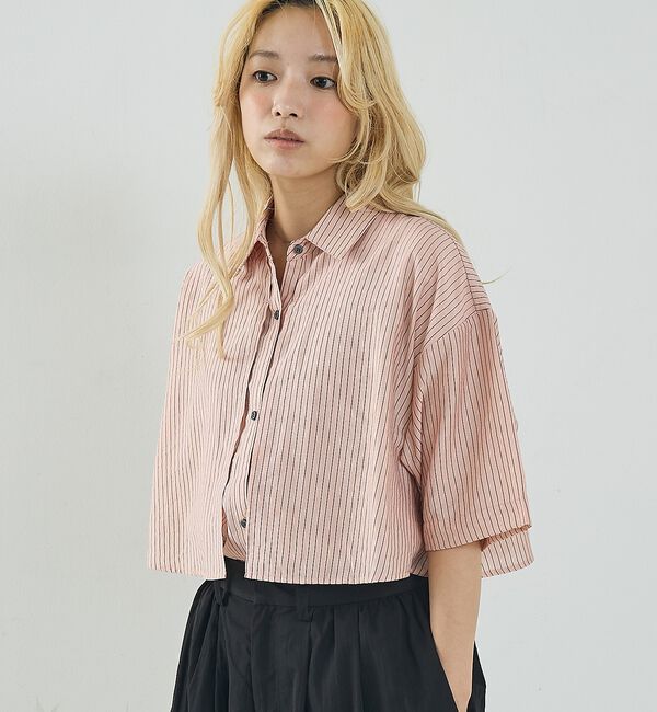 NOMINE「ロングヨーク ハーフスリーブ/半袖 シャツ【予約】」|シャツ・ブラウス|
