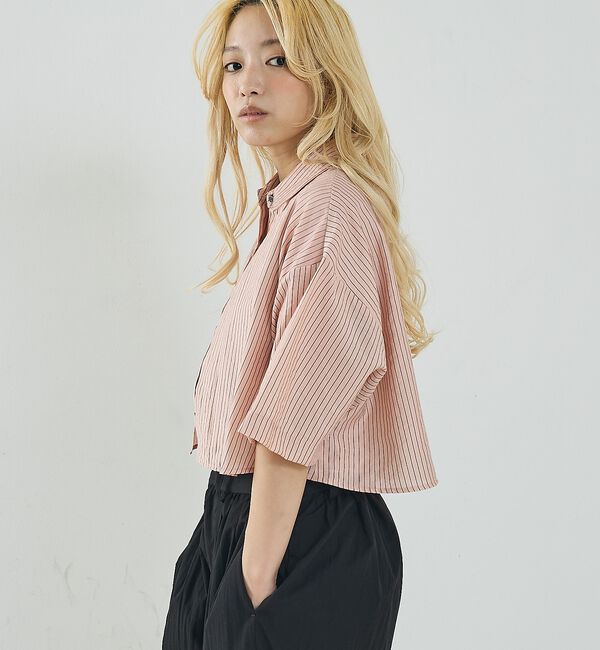 NOMINE「ロングヨーク ハーフスリーブ/半袖 シャツ【予約】」|シャツ・ブラウス|