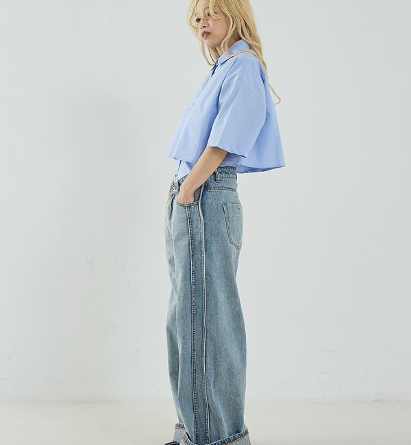 NOMINE「ロングヨーク ハーフスリーブ/半袖 シャツ【予約】」|シャツ・ブラウス|