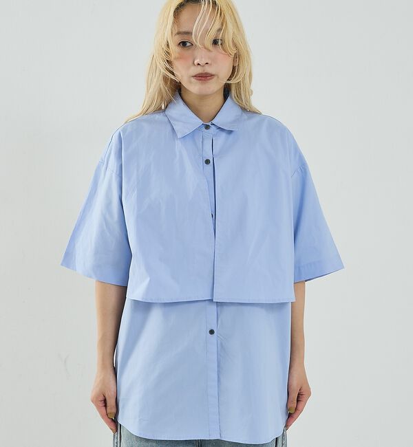 NOMINE「ロングヨーク ハーフスリーブ/半袖 シャツ【予約】」|シャツ・ブラウス|