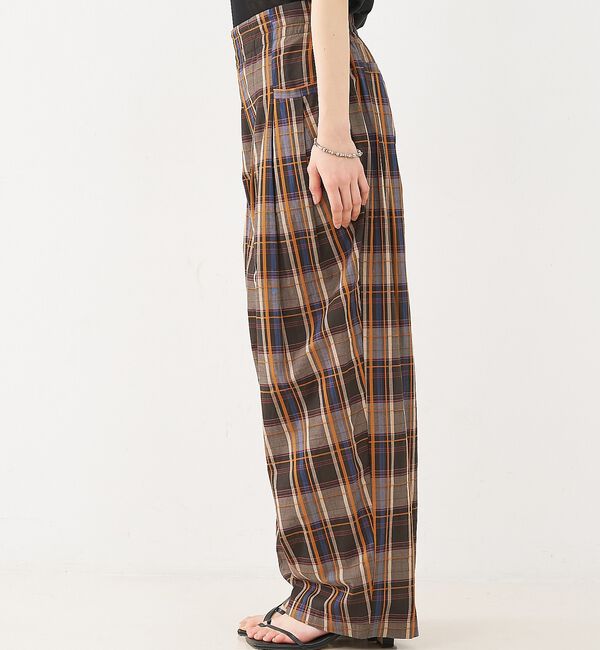 NOMINE「【セットアップ対応】チェック タックパンツ【予約】」|その他|