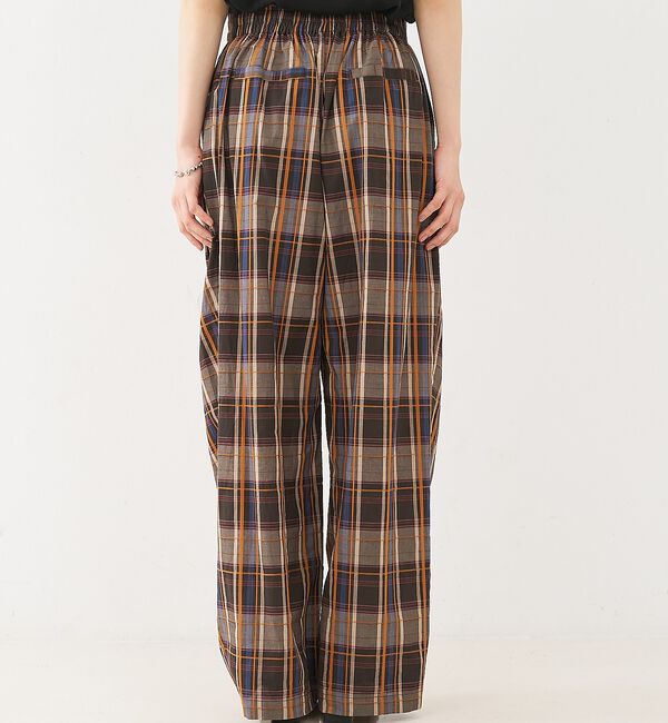 NOMINE「【セットアップ対応】チェック タックパンツ【予約】」|その他|