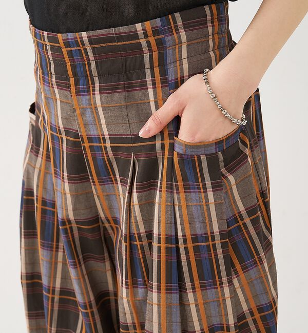 NOMINE「【セットアップ対応】チェック タックパンツ【予約】」|その他|