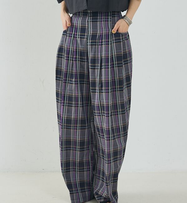 NOMINE「【セットアップ対応】チェック タックパンツ【予約】」|その他|