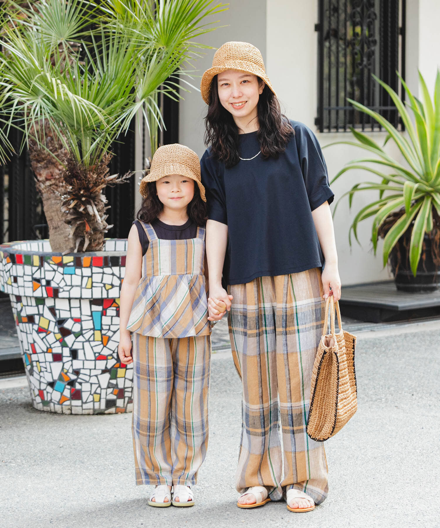 URBAN RESEARCH DOORS「『セットアップ対応/親子リンク』レーヨンリネンイージーパンツ(KIDS)」|その他|