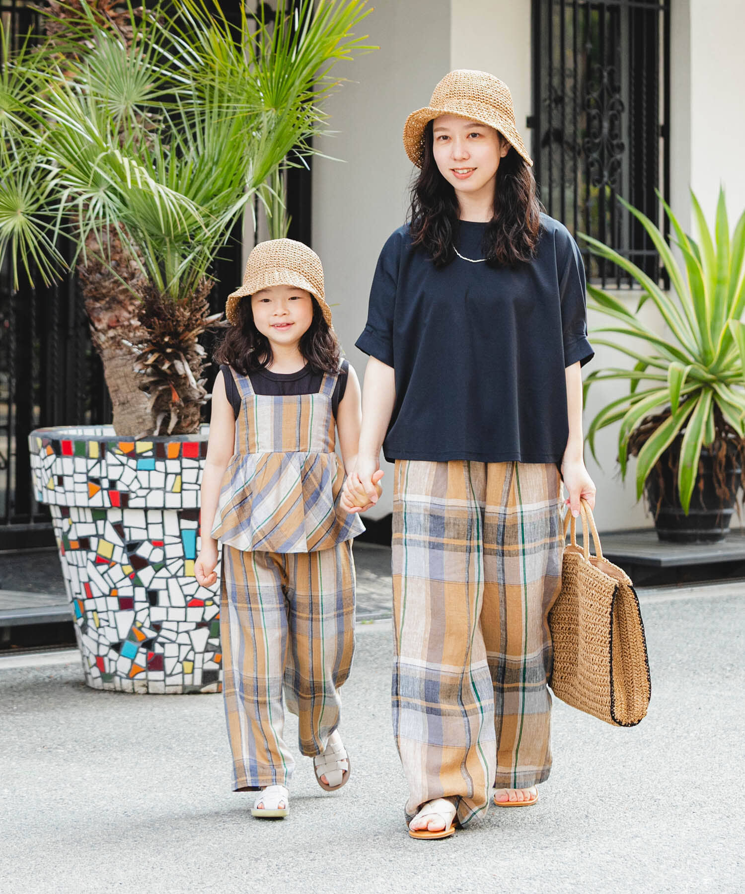 URBAN RESEARCH DOORS「『セットアップ対応/親子リンク』レーヨンリネンイージーパンツ(KIDS)」|その他|