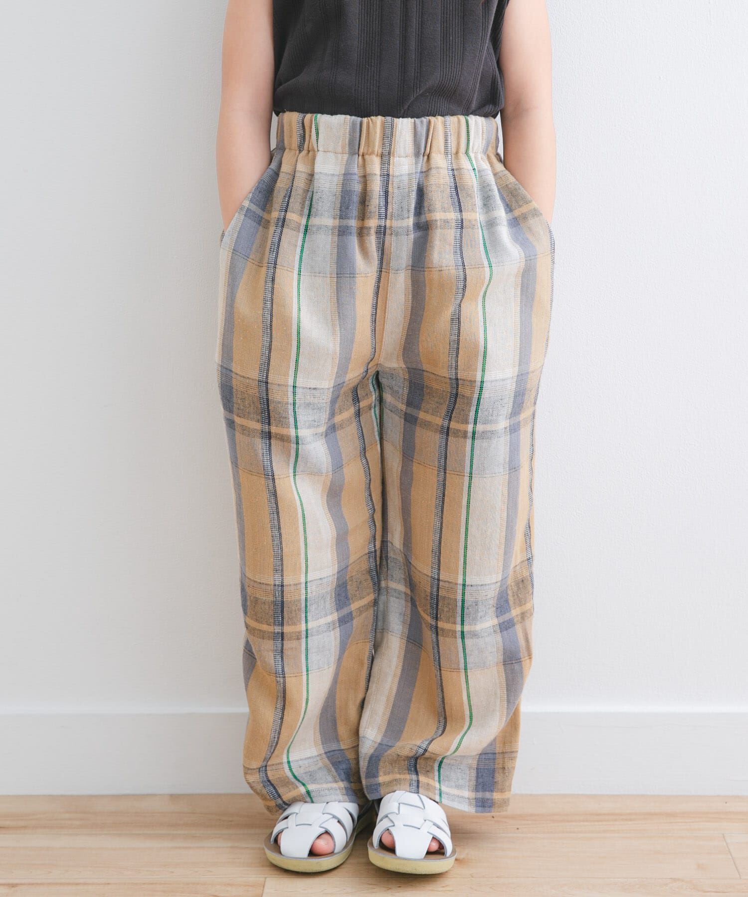 URBAN RESEARCH DOORS「『セットアップ対応/親子リンク』レーヨンリネンイージーパンツ(KIDS)」|その他|