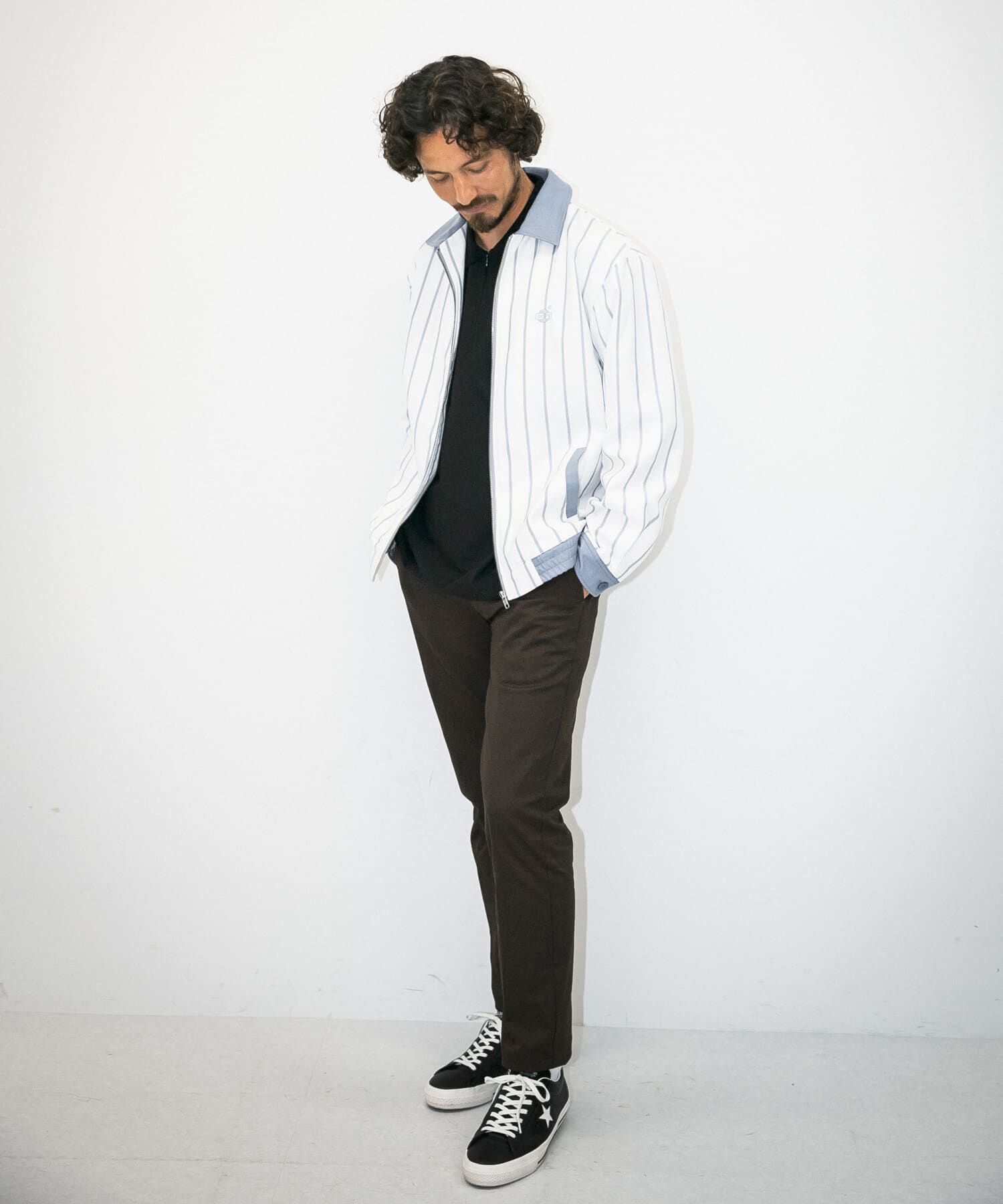 Sonny Label 「OOPS　先染めストライプブルゾン」|ブルゾン・スタジャン|