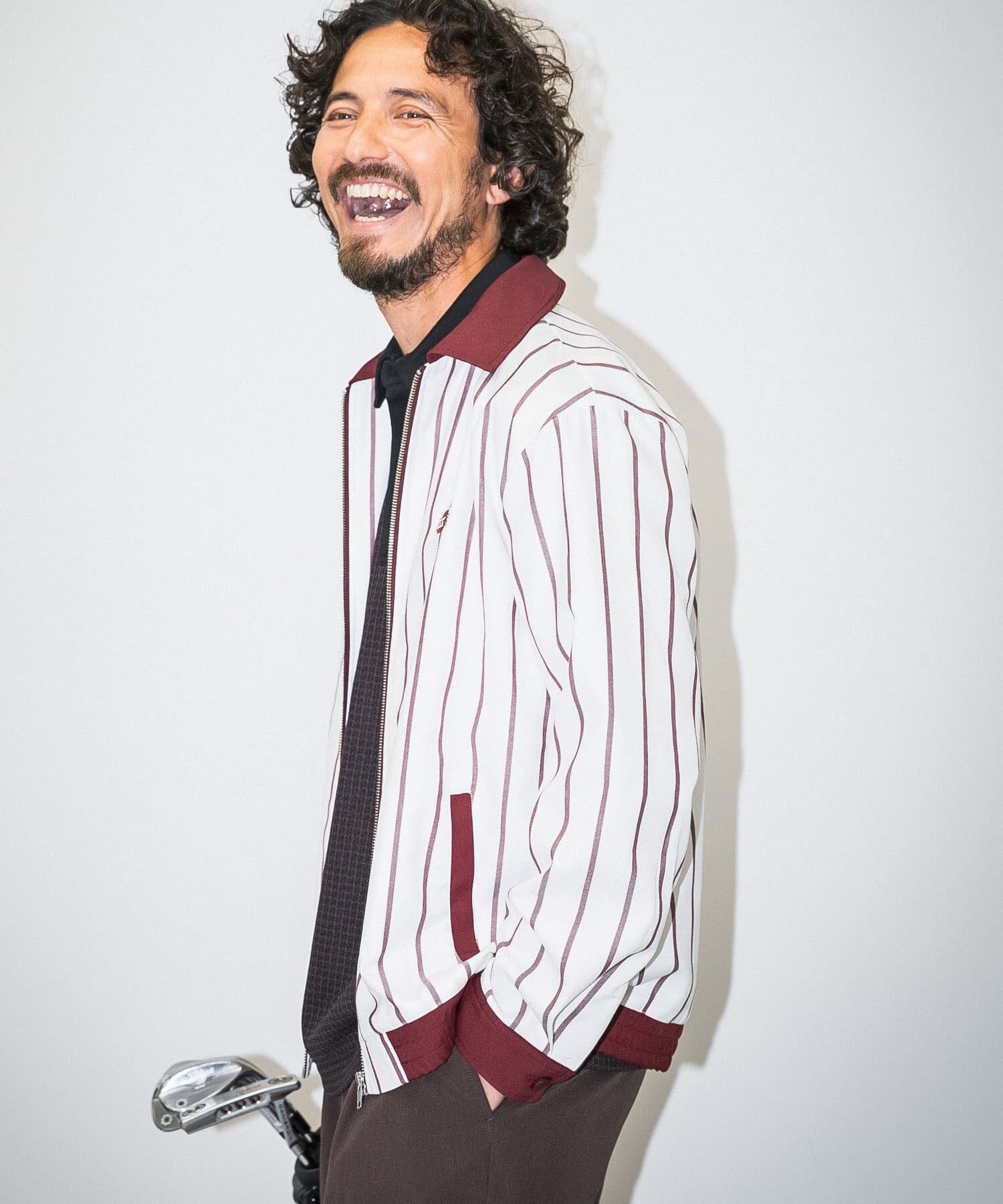 Sonny Label 「OOPS　先染めストライプブルゾン」|ブルゾン・スタジャン|