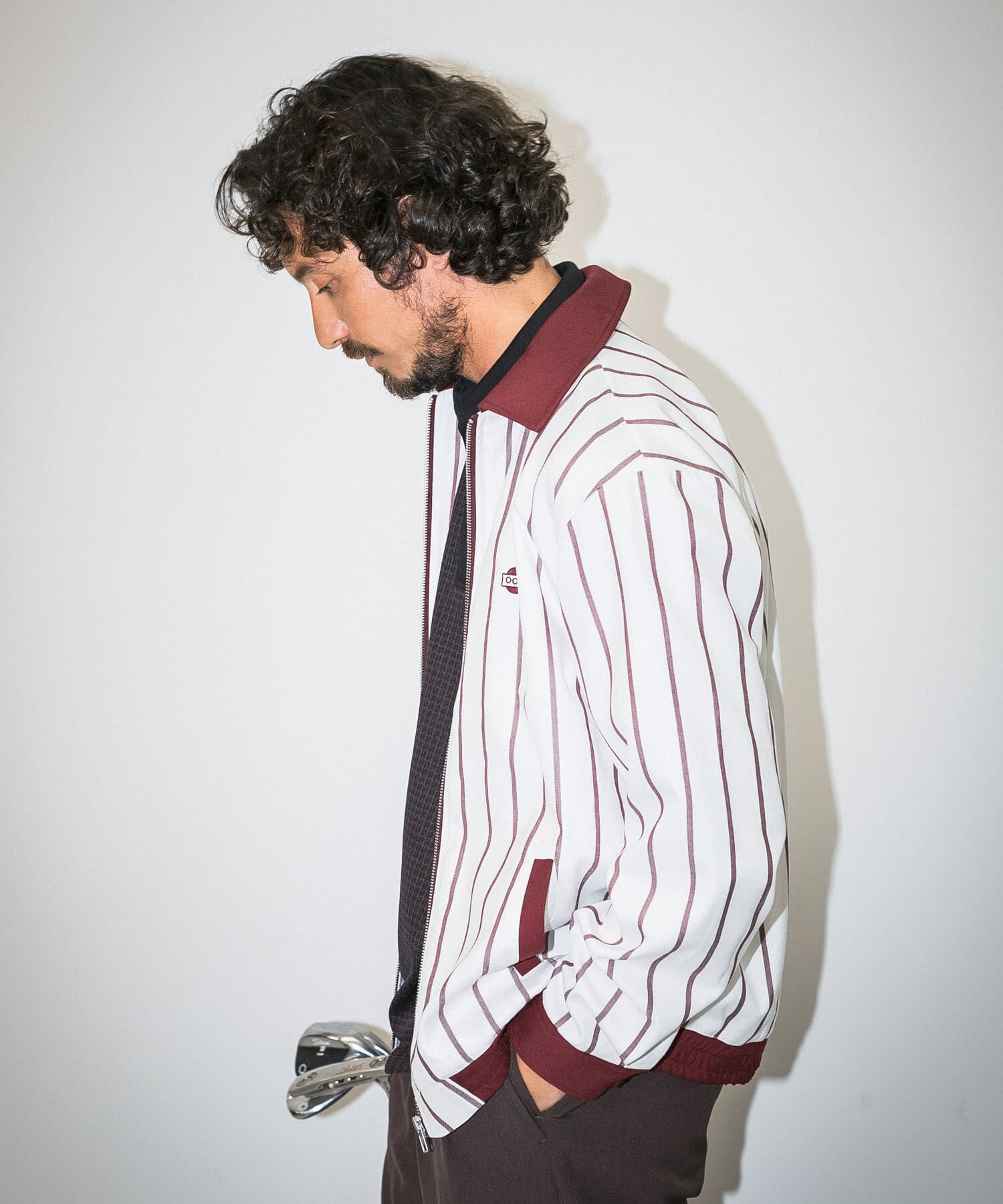 Sonny Label 「OOPS　先染めストライプブルゾン」|ブルゾン・スタジャン|