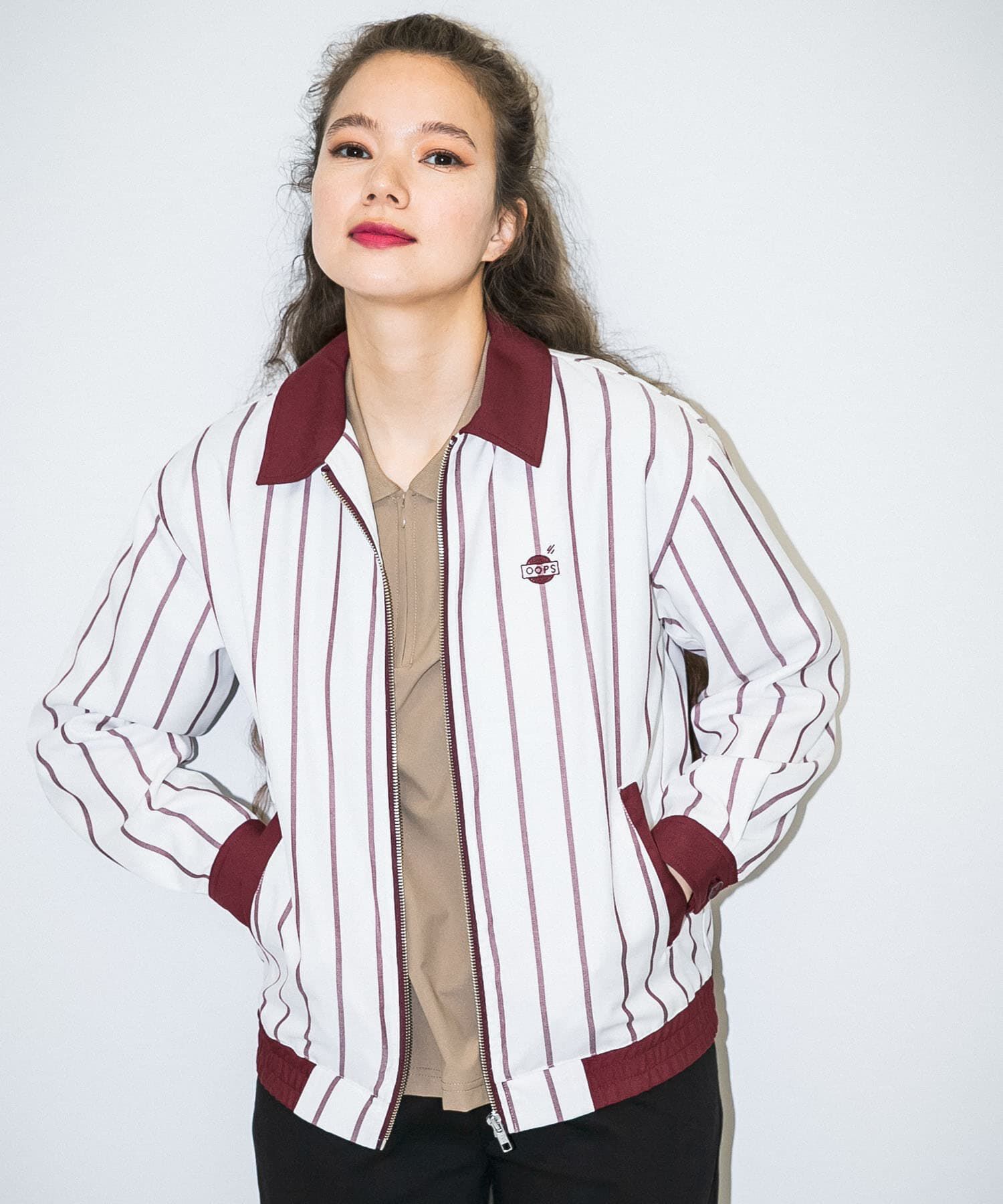 Sonny Label 「OOPS　先染めストライプブルゾン」|ブルゾン・スタジャン|