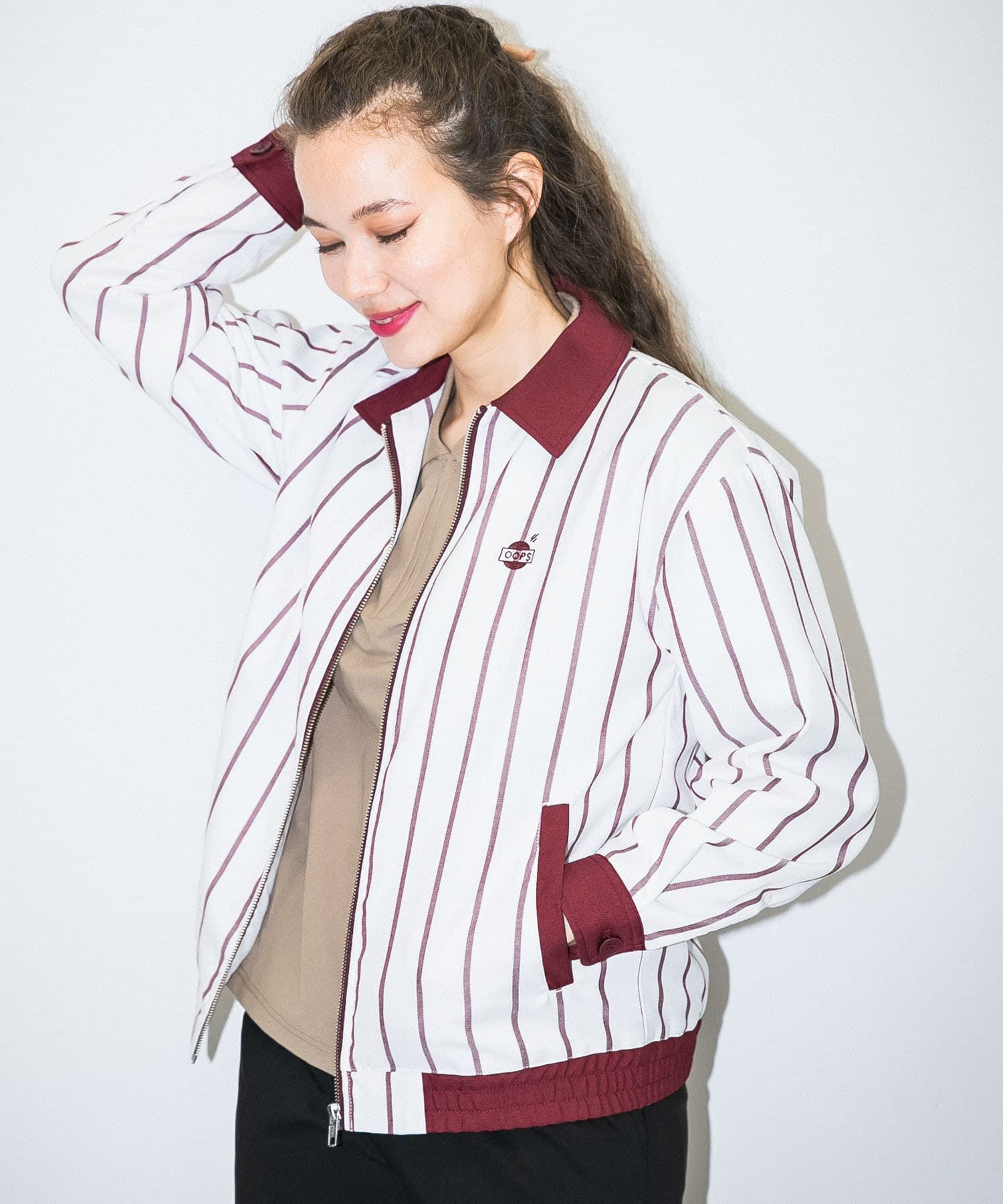 Sonny Label 「OOPS　先染めストライプブルゾン」|ブルゾン・スタジャン|