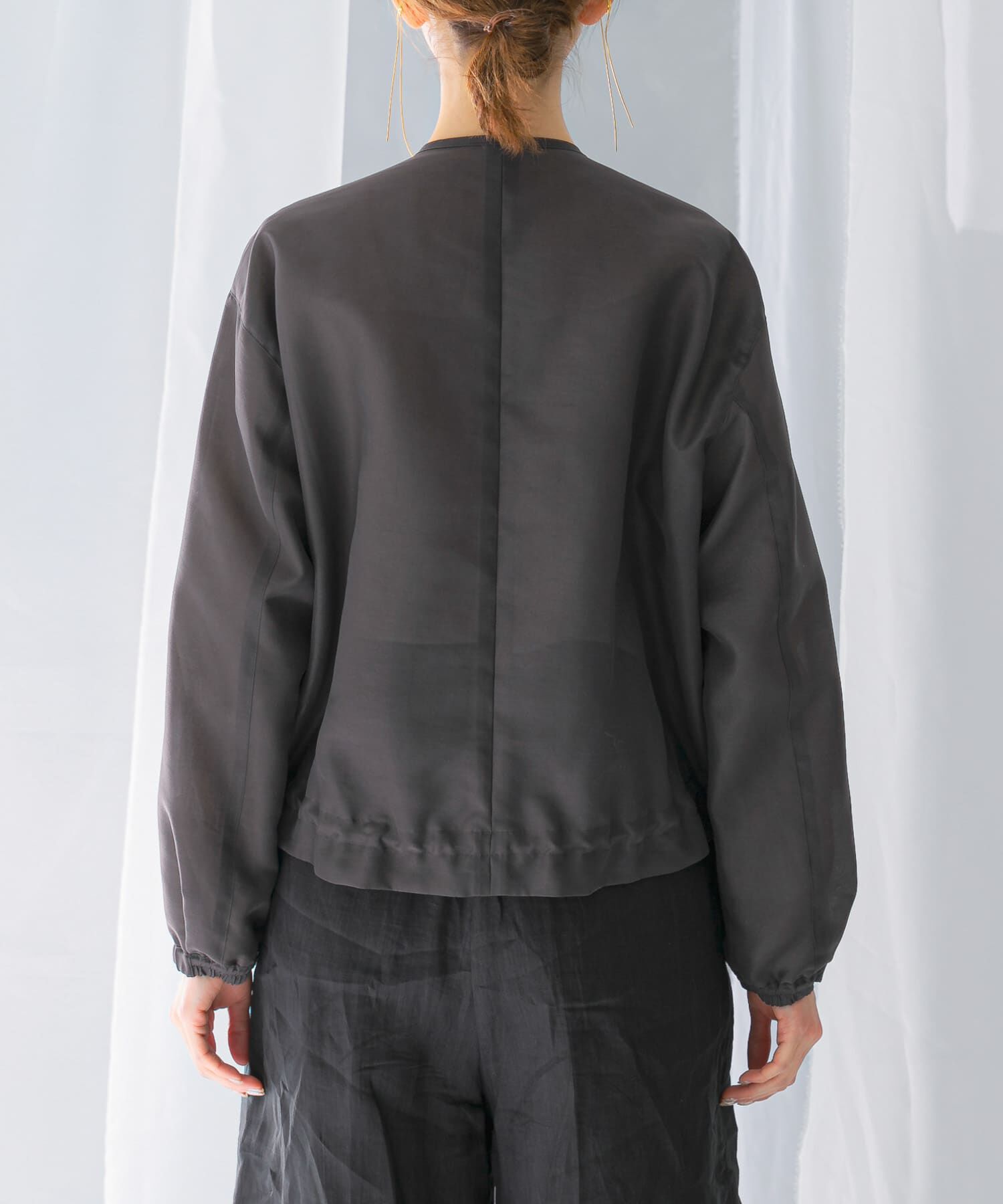 URBAN RESEARCH ROSSO「オーガンジーシアーブルゾン」|ブルゾン・スタジャン|