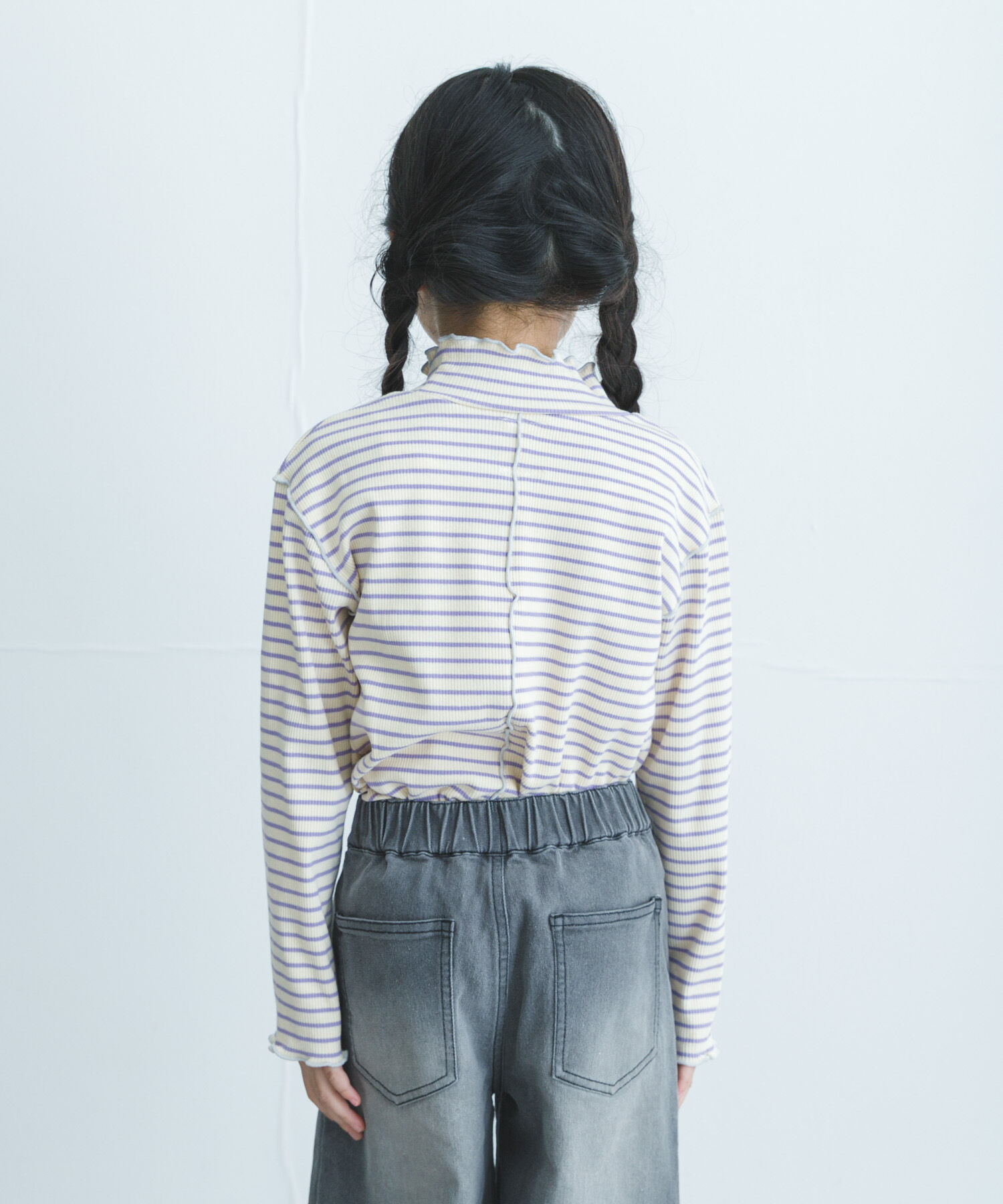 URBAN RESEARCH DOORS「『WEB/一部店舗限定サイズ』ボーダーフリルリブハイネック(KIDS)」|その他|