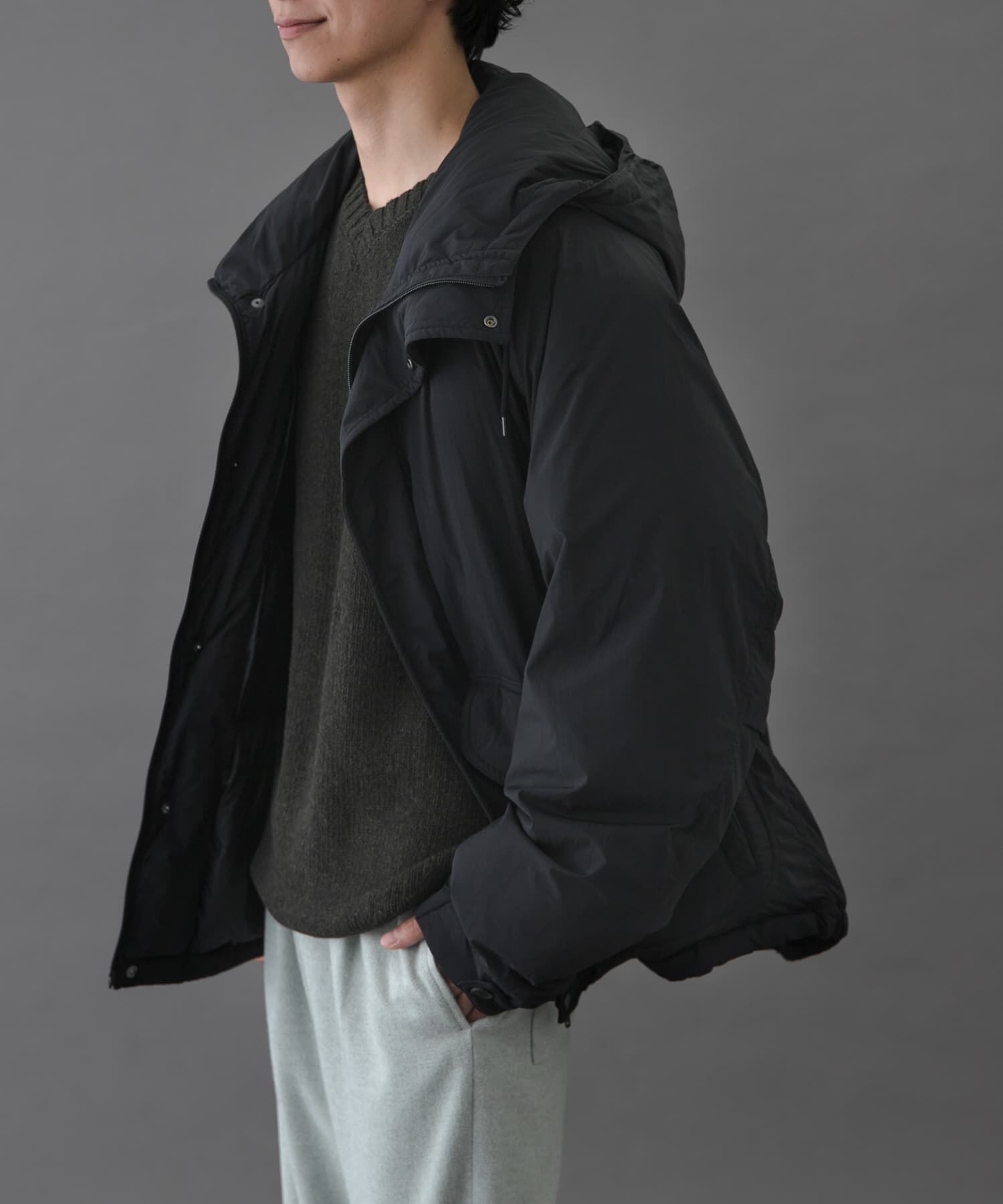 URBAN RESEARCH DOORS「FORK&SPOON 　SORONAフーディーブルゾン」|ブルゾン・スタジャン|