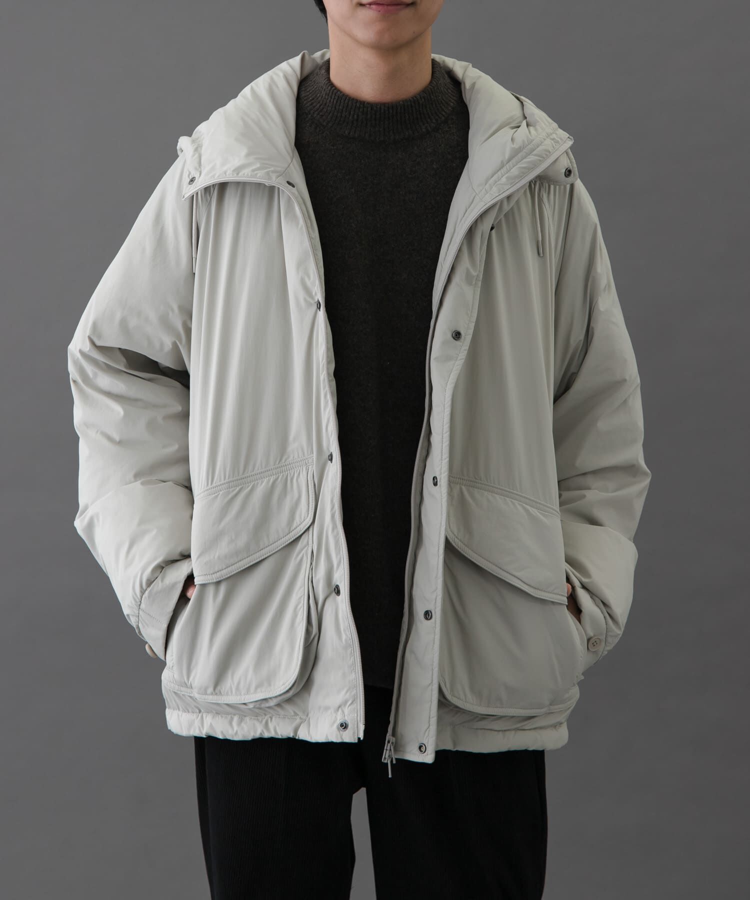 URBAN RESEARCH DOORS「FORK&SPOON 　SORONAフーディーブルゾン」|ブルゾン・スタジャン|ベージュ系その他