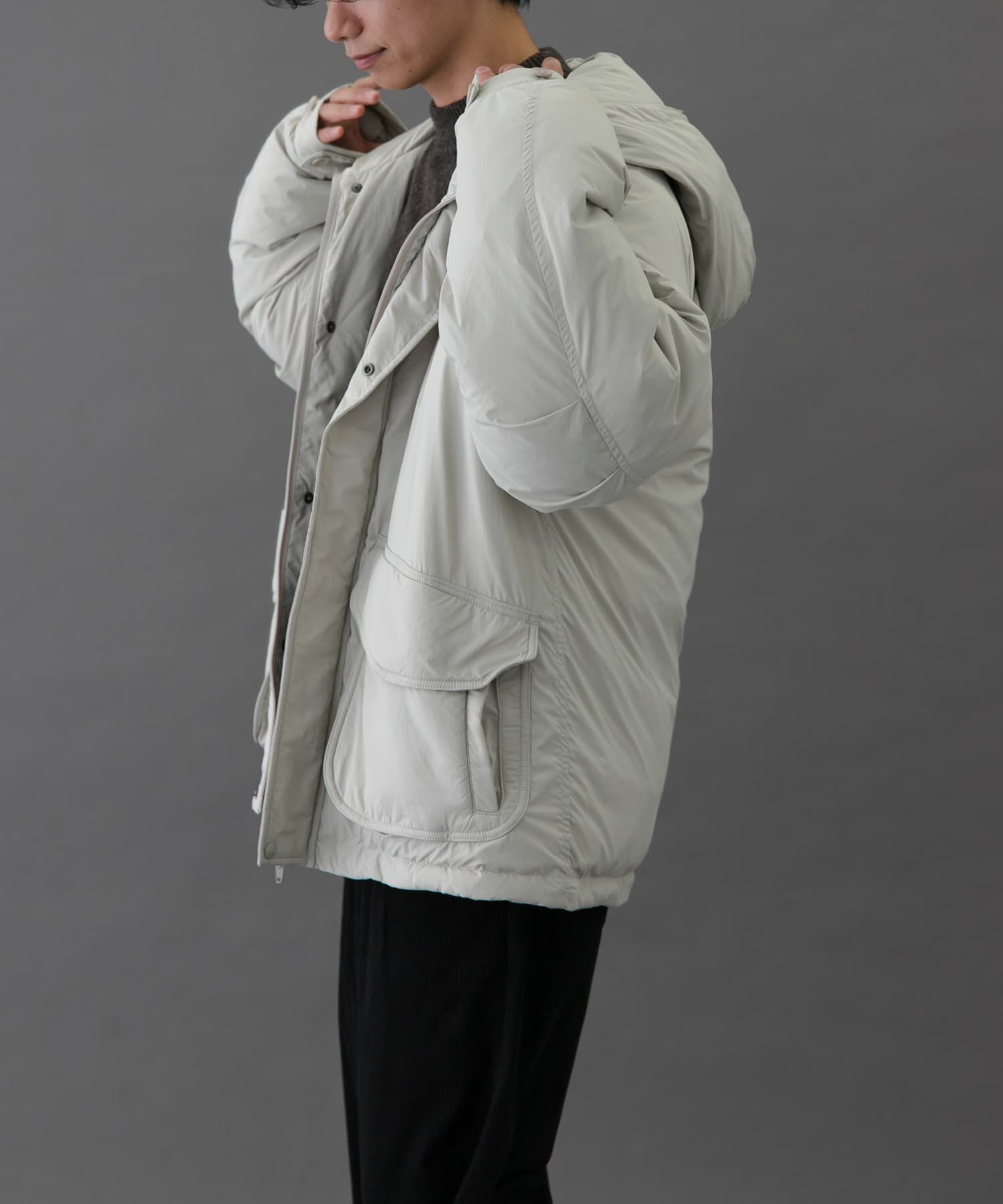 URBAN RESEARCH DOORS「FORK&SPOON 　SORONAフーディーブルゾン」|ブルゾン・スタジャン|