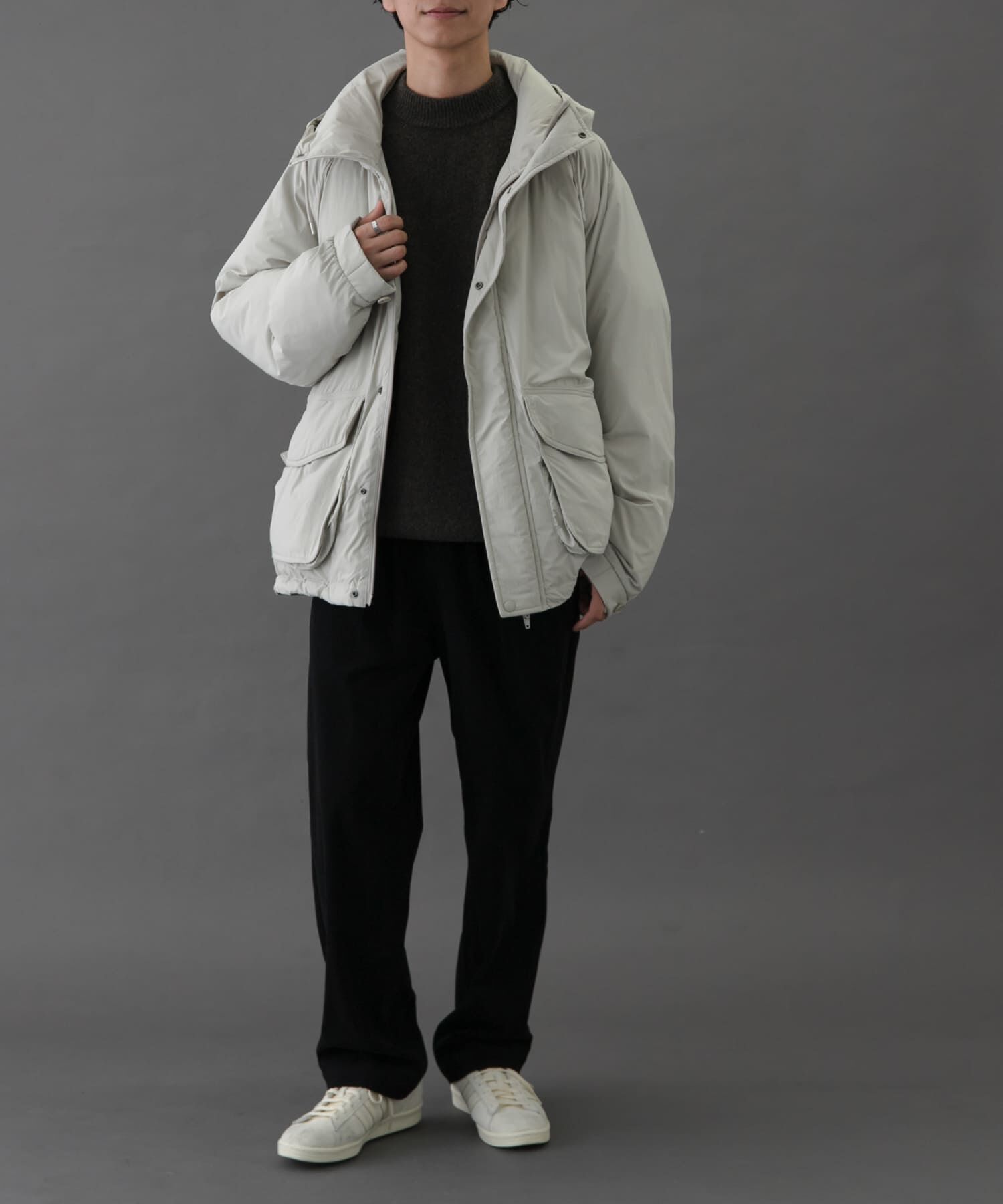 URBAN RESEARCH DOORS「FORK&SPOON 　SORONAフーディーブルゾン」|ブルゾン・スタジャン|