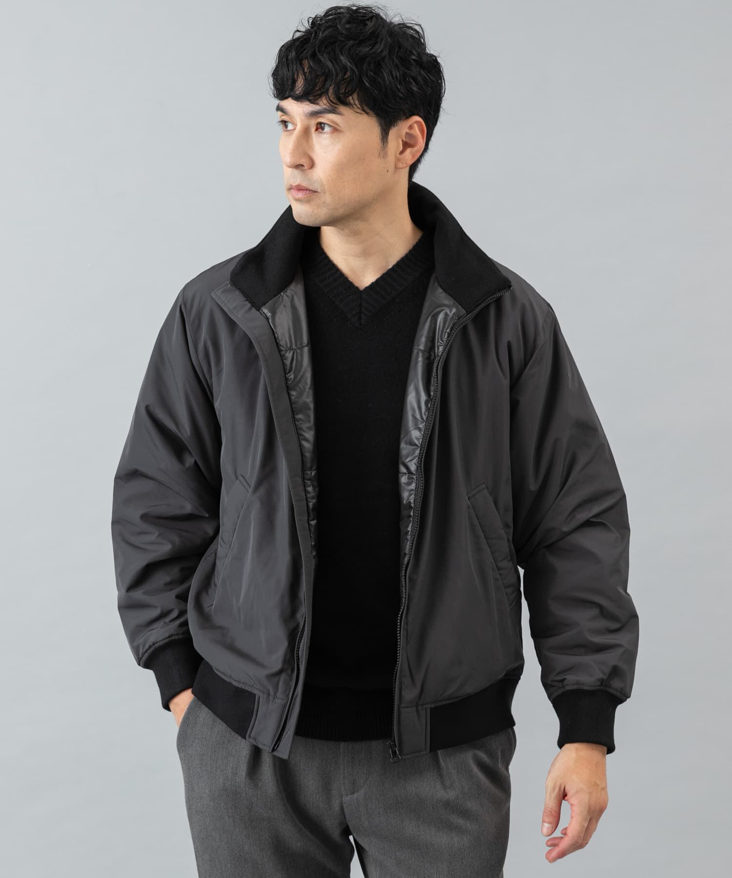 URBAN RESEARCH ROSSO「『XLサイズあり』NOUVELLE中綿スタンドブルゾン」|ブルゾン・スタジャン|