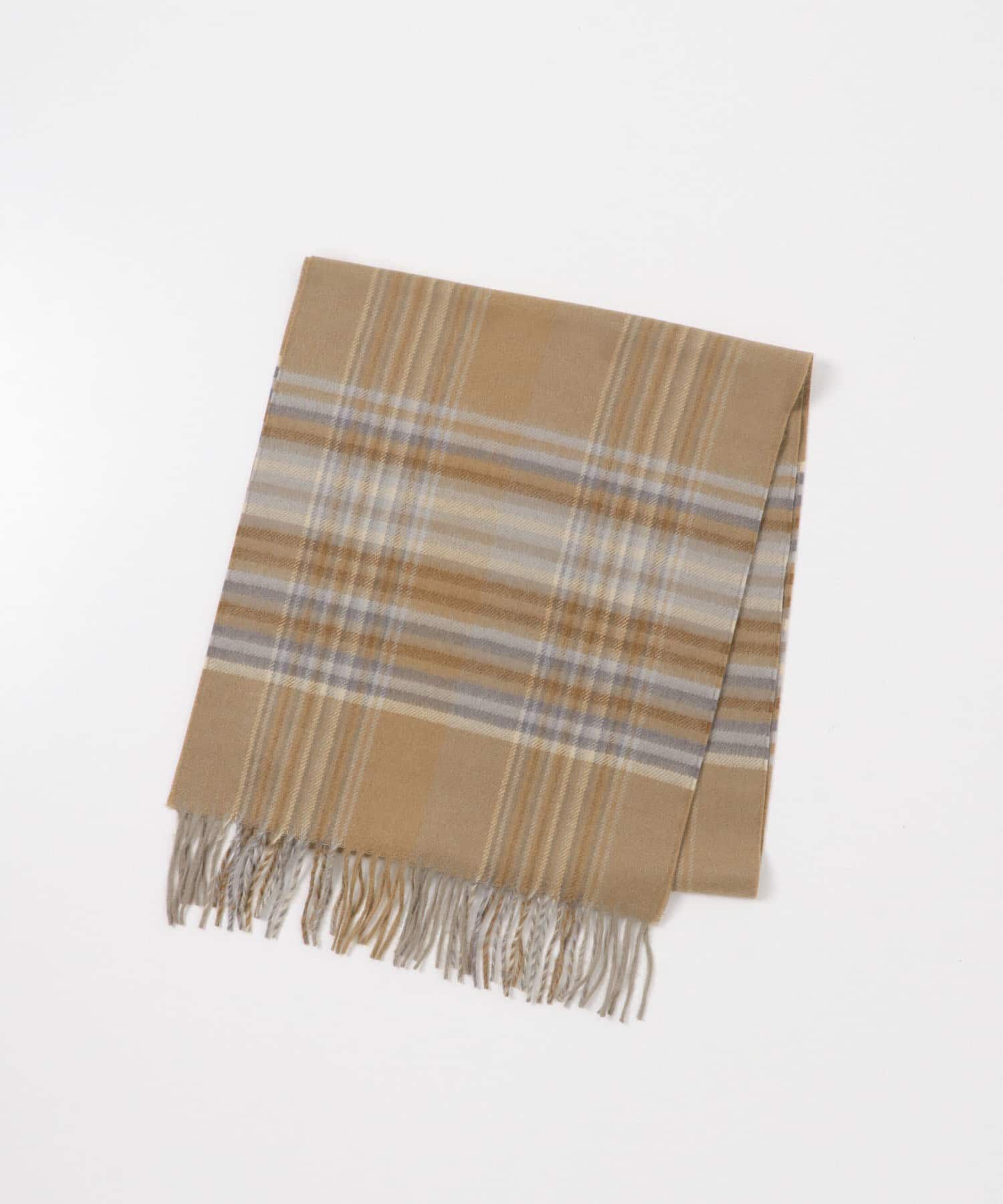 URBAN RESEARCH「THE INOUE BROTHERS　Brushed Scarf Check」|マフラー|ベージュ