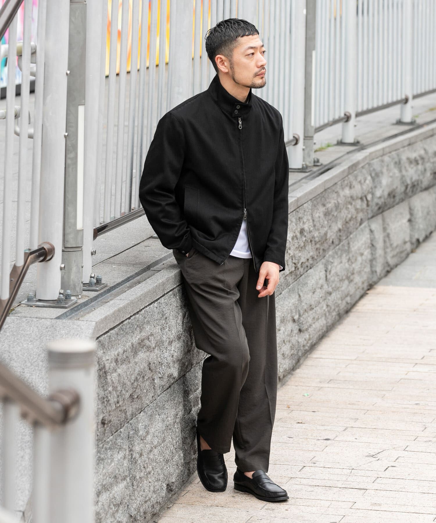 URBAN RESEARCH ROSSO「デニムスタンドブルゾン」|ブルゾン・スタジャン|