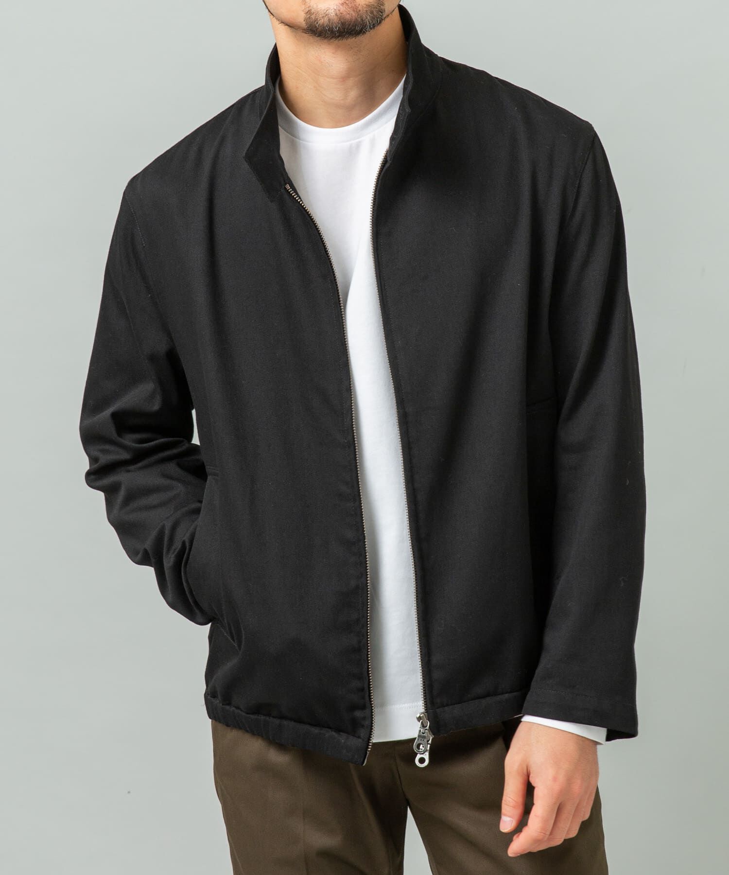 URBAN RESEARCH ROSSO「デニムスタンドブルゾン」|ブルゾン・スタジャン|