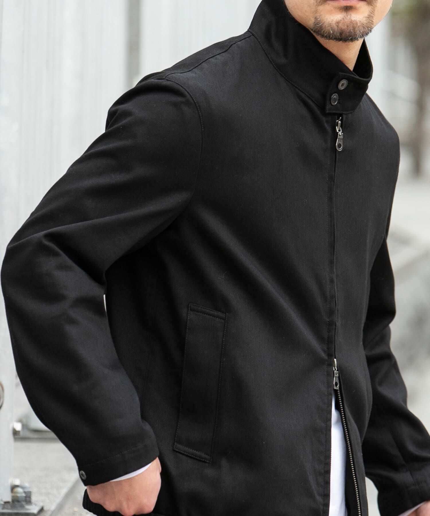 URBAN RESEARCH ROSSO「デニムスタンドブルゾン」|ブルゾン・スタジャン|