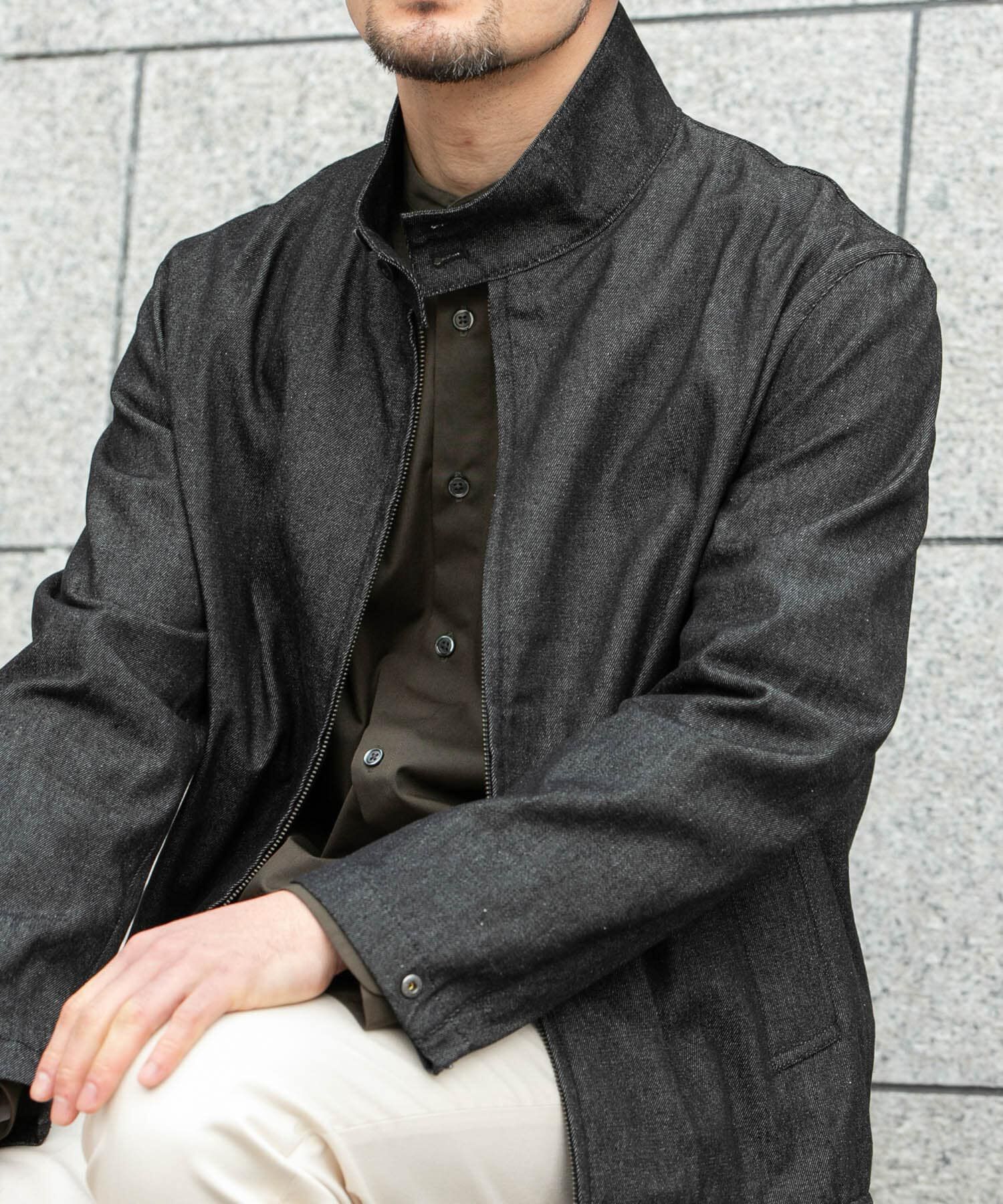 URBAN RESEARCH ROSSO「デニムスタンドブルゾン」|ブルゾン・スタジャン|