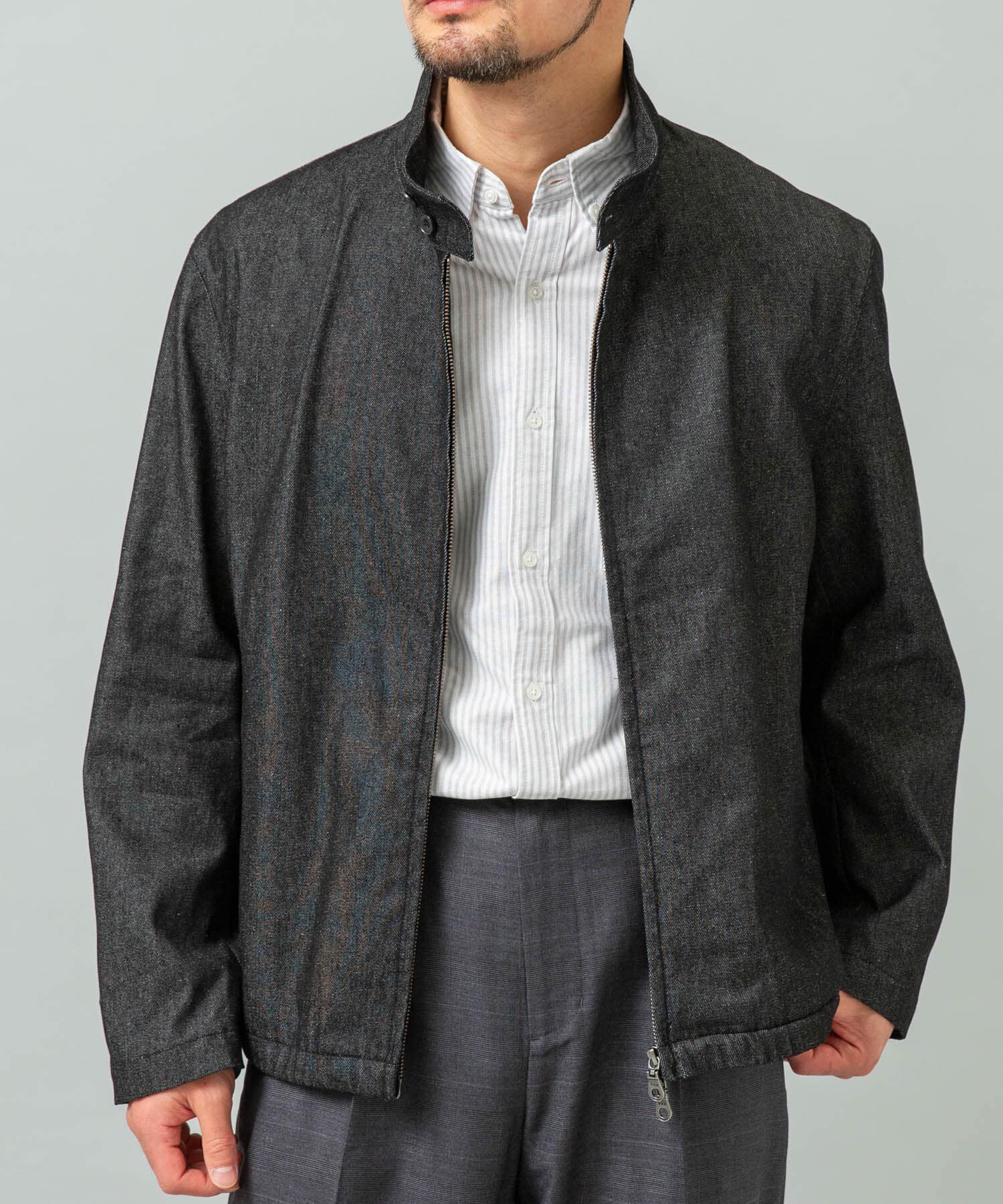 URBAN RESEARCH ROSSO「デニムスタンドブルゾン」|ブルゾン・スタジャン|