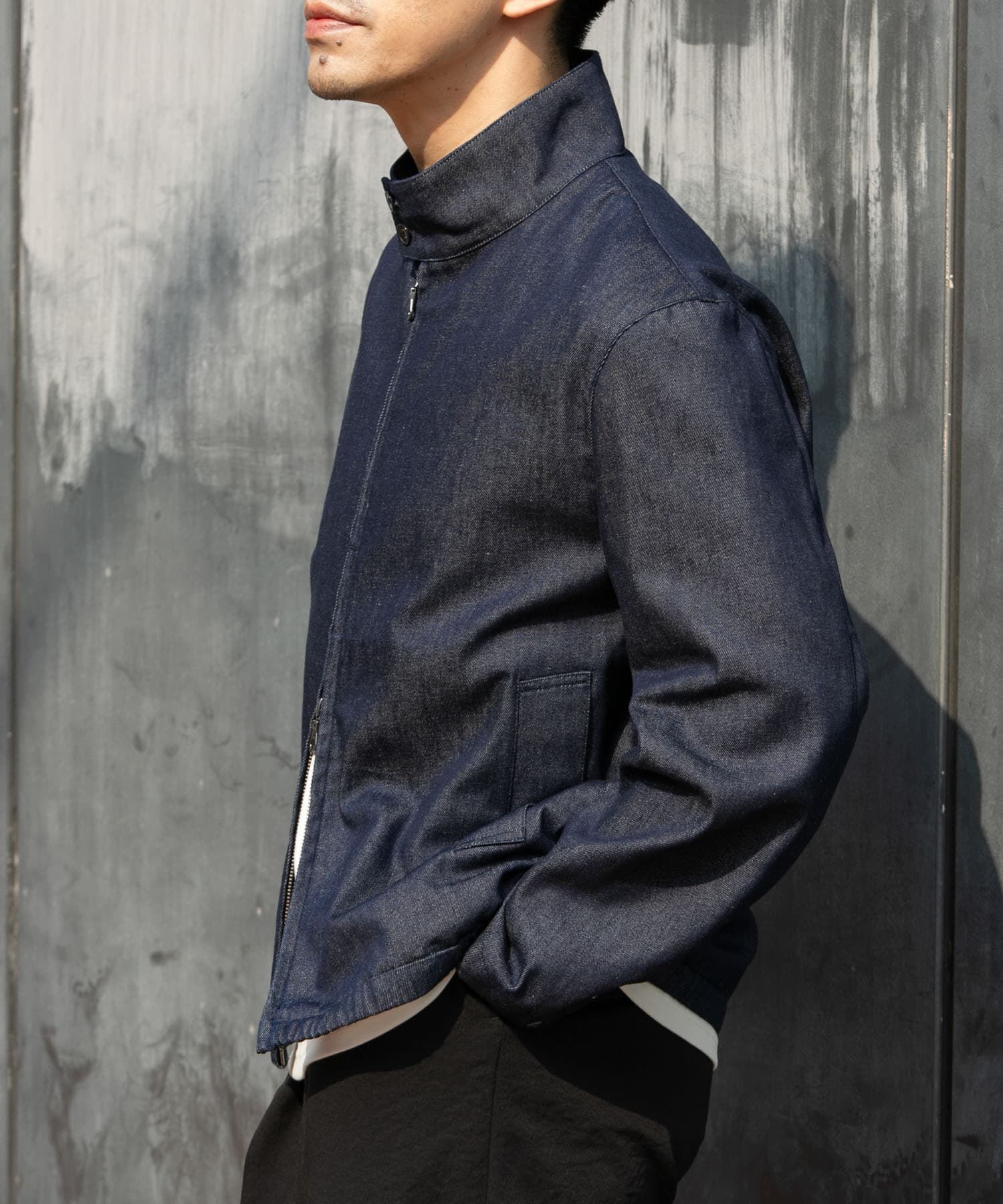 URBAN RESEARCH ROSSO「デニムスタンドブルゾン」|ブルゾン・スタジャン|