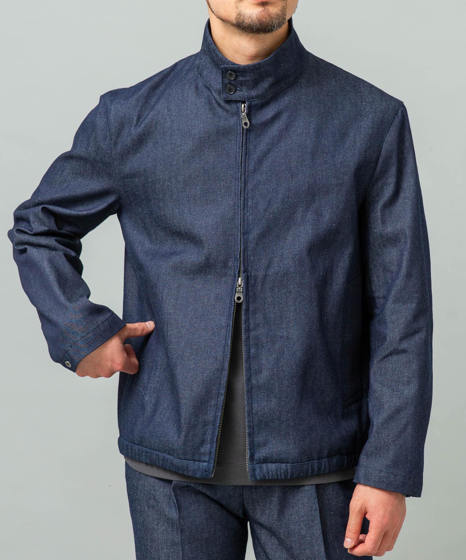 URBAN RESEARCH ROSSO「デニムスタンドブルゾン」|ブルゾン・スタジャン|