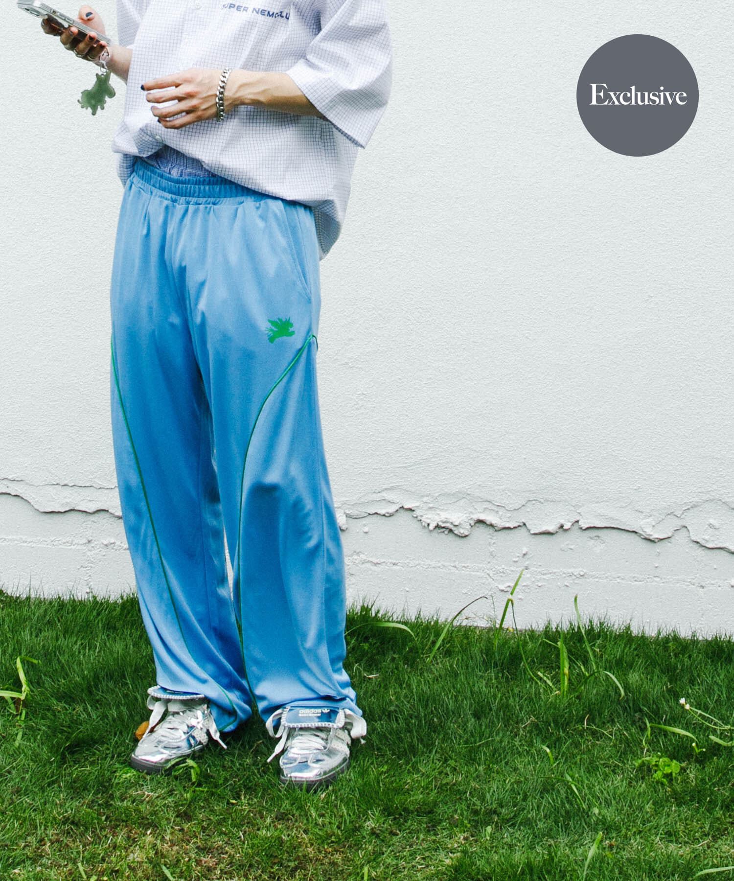 SENSE OF PLACE by URBAN RESEARCH「『別注』SHUHEI KOKI&times;SENSE OF PLACE　トラックパンツ」|その他|ライトブルー