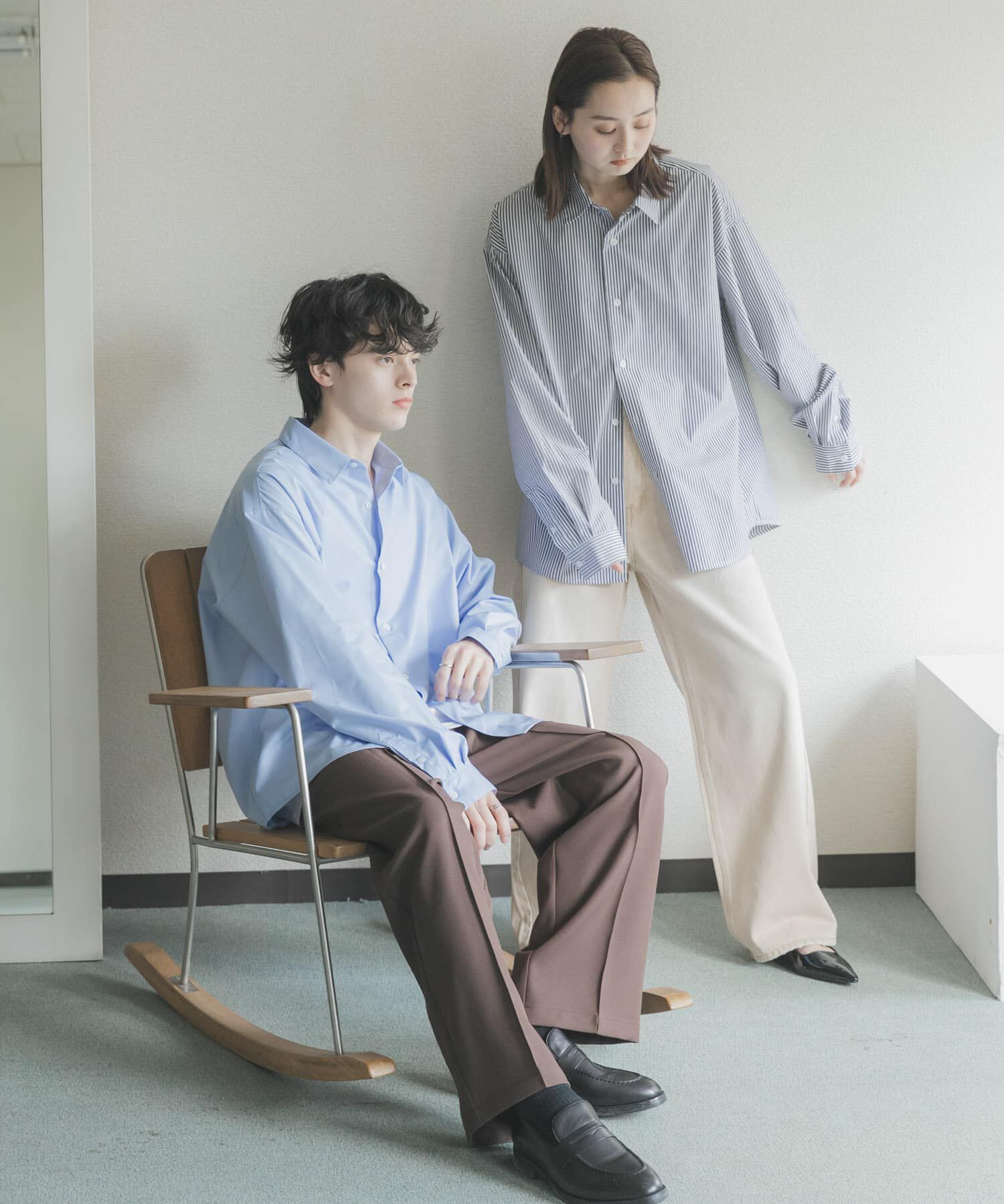 SENSE OF PLACE by URBAN RESEARCH「『ﾕﾆｾｯｸｽ』『ｲｰｼﾞｰｹｱ/速乾/接触冷感』ｺﾝﾌｫｰﾄﾚｷﾞ  」|シャツ・ブラウス|