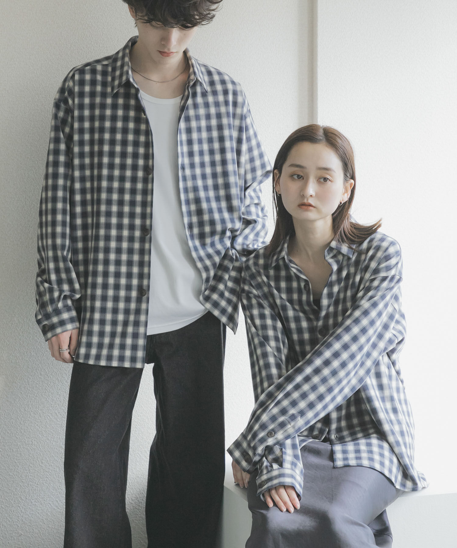 SENSE OF PLACE by URBAN RESEARCH「『ユニセックス』『イージーケア』カラールーズシャツ」|シャツ・ブラウス|