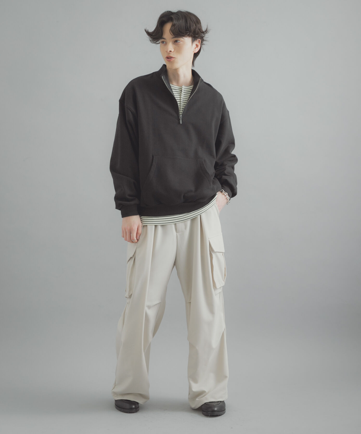 SENSE OF PLACE by URBAN RESEARCH「『洗濯可/撥水/防花粉』SKIN Proofハーフジップスウェット」|スウェット・ジャージ|