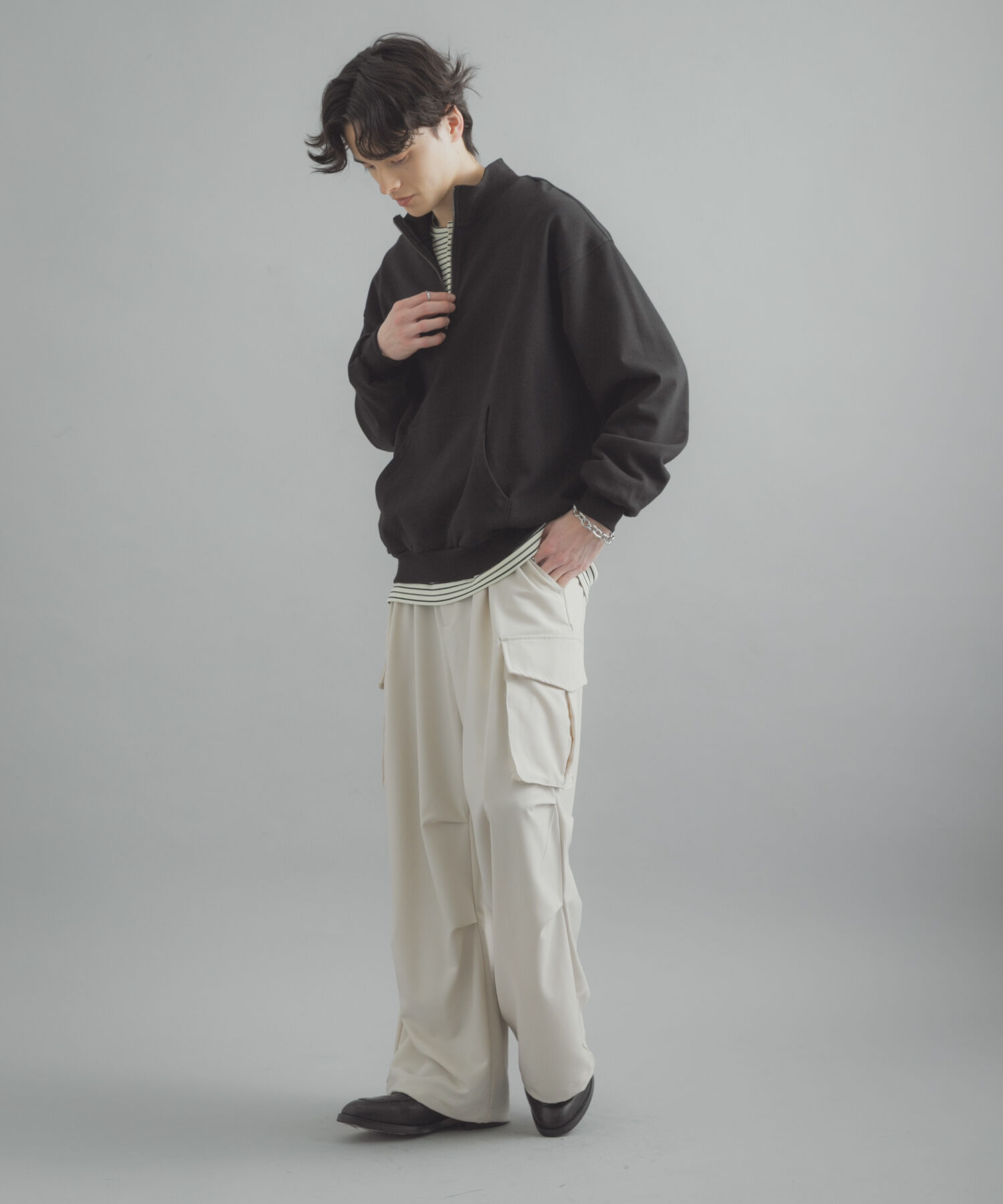 SENSE OF PLACE by URBAN RESEARCH「『洗濯可/撥水/防花粉』SKIN Proofハーフジップスウェット」|スウェット・ジャージ|