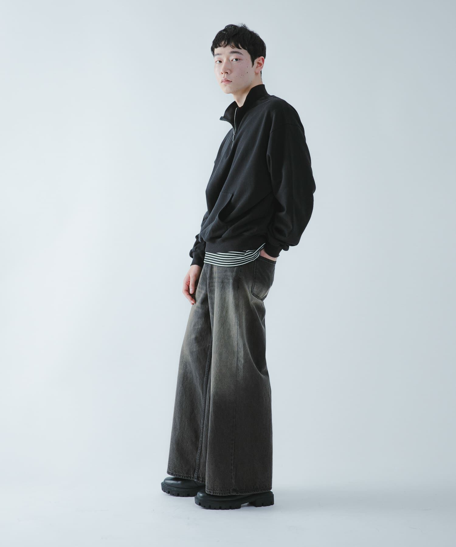 SENSE OF PLACE by URBAN RESEARCH「『洗濯可/撥水/防花粉』SKIN Proofハーフジップスウェット」|スウェット・ジャージ|